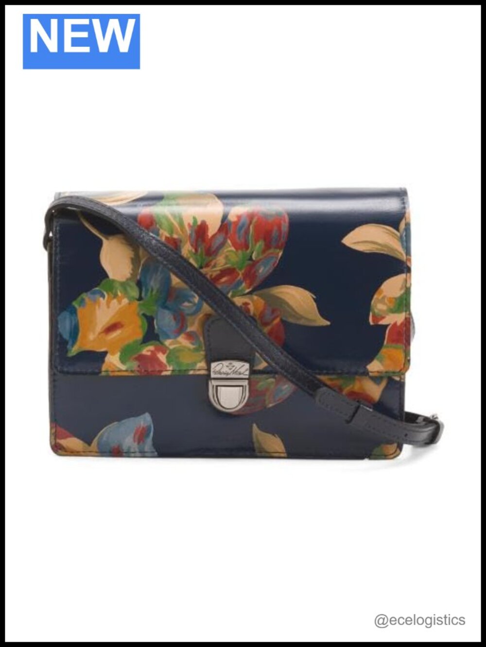 Genuine Leather Crossbody Bag with Adjustable Strap, Flap Closure, Womens Purse
